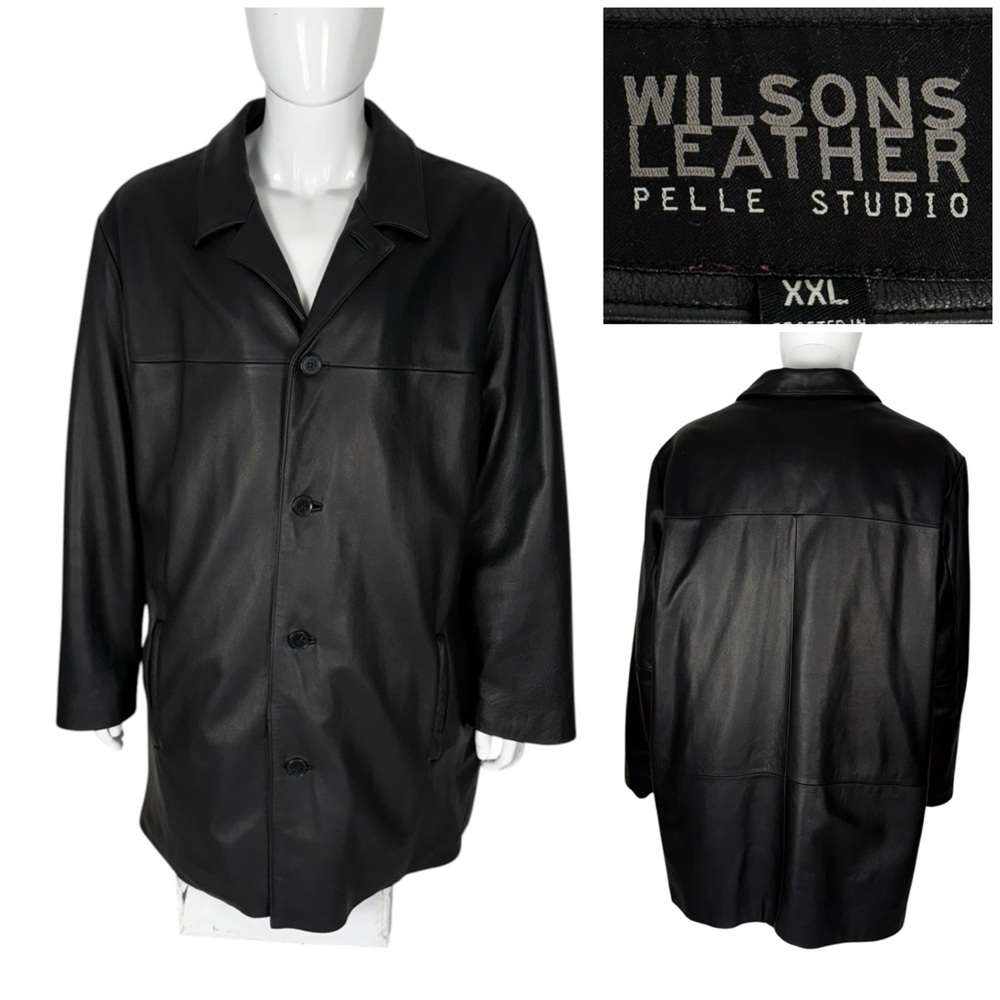 Wilsons Leather Pelle Studio Mens 2XL Jacket Black Thinsulate Ultra Heavy 6lb